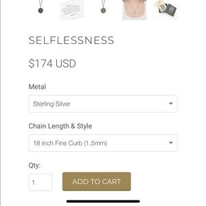 Pyrrha selflessness pendant